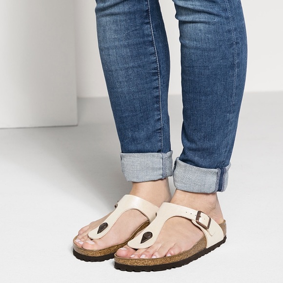 white thong birkenstocks